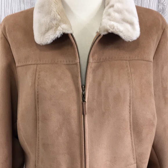 JONES NEW YORK Sherpa Coat Faux Shearling XL - Picture 2 of 11